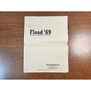 Vintage 1969 Richmond Times Dispatch & News Leader Hurricane Camille Magazine